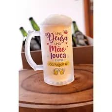 Copo de Chopp Dia das Mães Personalizado Copo Personalizado Presente Dia das Mães