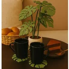 Vaso Decorativo Costela de Adão (Monstera) 2 em 1 - Decoração + Porta-xícaras ou Copos