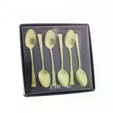 CJ 6 COLHERES ACO INOX P/CHA BERNA CHAMPANHE FOSCO WOLFF