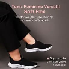 Tênis Feminino Meia Versátil - Calce Fácil e Confortável Para Todos os Dias 34 ao 44 - APROVEITE JÁ!