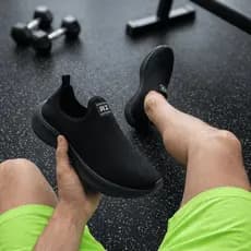 Tênis Meia Calce Fácil Masculino Slip On Casual Academia Ortopédico Leve 34 ao 44