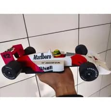 Miniatura Fórmula 1 McLaren MP4/4 - Ayrton Senna 1988 🏆🇧🇷 | Impressão 3D Decoração