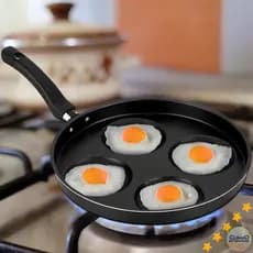 Frigideira 4 Em 1 Multi-Frigideira com Divisórias Antiaderente Ovos Hambúrguers
