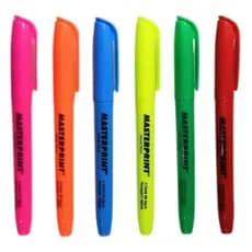 Caneta Marca Texto Neon Unidade Masterprint Diversas Cores