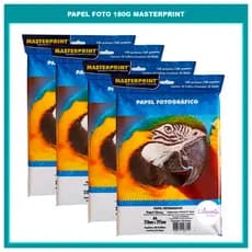 200 Folhas Papel Fotografico 180g Glossy Impressão Foto Premium Brilho Alta Qualidade A4 Masterprint