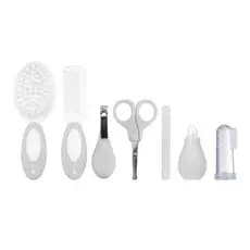 Kit Higiene de Bebê Cinza com 7 Peças Pimpolho
