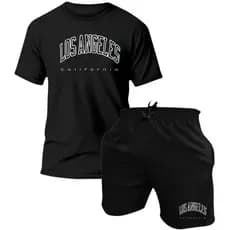 Kit Camisa Bermuda Lançamento Estampada Mauricinho Praia Esporte