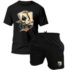 Kit Camiseta e Bermuda Tactel Masculina Premium