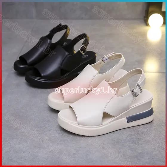 Sandália Plataforma Feminina Confortável De Verão 2023 / Chinelo Feminina/ moda feminina blogueira