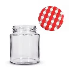Pote de Vidro para Geleia com Tampa 240ml Pimenta, Doce, Conserva C/24 und