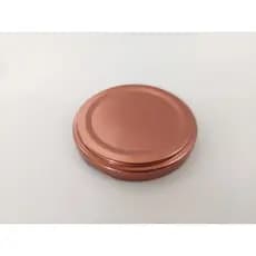 Tampa em Metal 74mm Rosê Gold Bronze para Pote de Conserva, Geleia, Pimenta, Doces, Mel C/50 und