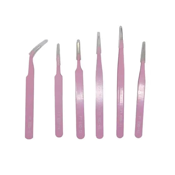 Kit 6 Pinças Anti Estática Artesanato Eletrônica Celular