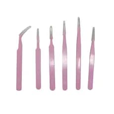 Kit 6 Pinças Anti Estática Artesanato Eletrônica Celular