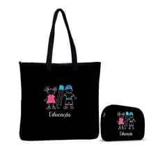 Kit Bolsa Tiracolo + Necessaire – ISOPRENE – Professora Educação