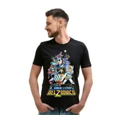 camiseta infantil e adulto Cavaleiros dos Zodíaco 100% algodão blusa unissex envio imediato