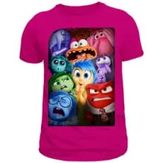 Camiseta Infantil e Adulto Divertidamente Blusa 100% Algodão Rosa Azul Marinho Cinza Envio Rapido