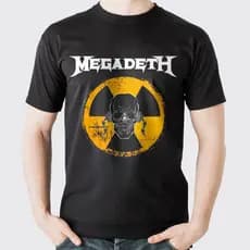 Camiseta Camisa Megadeth Banda de Rock Blusa unissex 100% Algodão Envio imediato