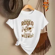 Linda Camiseta Premium Feminina Country Look Country T-shirt Roça Agro Rodeio Boiadeira Estamp Rodeo Envio Imediato