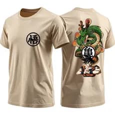 CAMISETA CAMISA DRAGONBALL-Z GOKU SHENLONG INFANTIL E ADULTO BLUSA UNISSEX 100% ALGODÃO ENVIO RAPIDO