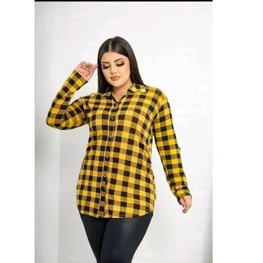Camisa Xadrez Festa Junina Feminina Plus Size