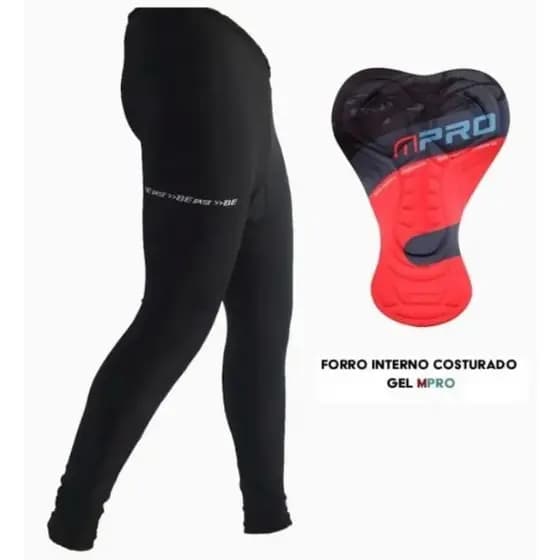 Calça Ciclismo BEFAST Masculina Forro Gel D100 Com Bolso BIKE/MTB/SPEED/CICLISTA/BICICLETA