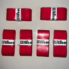 Kit 3 Overgrip Wilson Para Raquete Beach Tennis Tênis Padel Pickleball Vermelho , liso sem Furação envio imediato