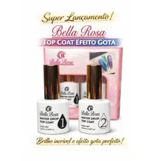 Bella Rosa Water Drop Top Coat 1 & 2 de 18ml Efeito Gota em Alto Relevo