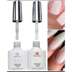 Esmalte Em Gel Renda Translúcido Top Lírio Soak-off 12ml Cor Branco Translucido Renda Francesinha