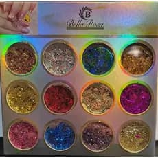 KIT 12 ou 24 Folhas De Ouro Coloridas Decoração Unhas Encapsuladas