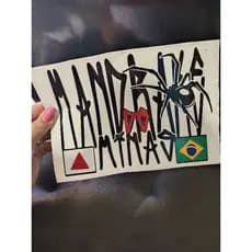 adesivo MANDRAKE DE MINAS COM ARANHA🕷️ parar tanque 20x15cm