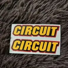 (Par)Adesivo circuit para pesinho/peso guidon motos