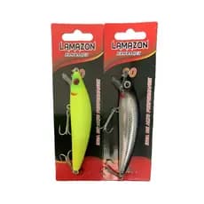 Kit C/2 Isca Artificial Meia Água 9cm 11,5gr Estilo Inna 90