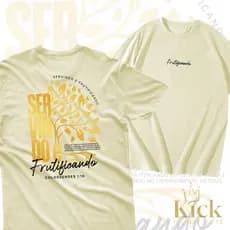 Camiseta Cristã Unissex Servindo eFrutificando