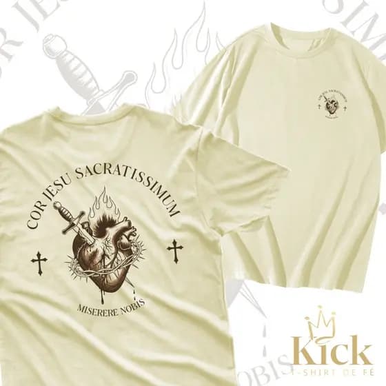 Camiseta Cristã Cor Jesu Sacratissimum