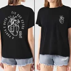 Camiseta T-Shirt Cristã 100% Algodão Apocalipse 3:20