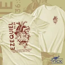 Camiseta Unissex Cristã Ezequiel Coração De Carne