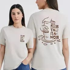 Camiseta T-Shirt 100% algodão Restaura-nos camisa unissex