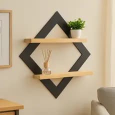 Prateleira Suspensa Pinus Moderna Para Decoração E Plantas