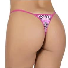 Kit 5 Calcinha Mistério Tanga de uma tira Fio dental Vestido (1)