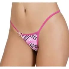 Kit 10 Calcinha Charme Tanga de uma tira Fio dental Vestido (1)