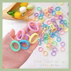 200 Unidades Elástico Xuxinha/ Rabicó de Cabelo Pequeno colorido Adulto Infantil Criança