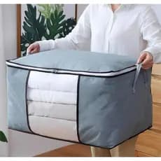 Kit 4 Caixas Organizadoras de Roupas Calçados Cobertas TNT Com Tampa Ecológico Anti-Poeira Multiuso 288