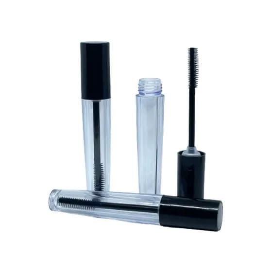 Kit 25 Embalagens P Rimel Vazia Preta Ou Cristal Frasco 4ml Cosméticos Uso Profissional