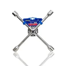 Chave De Roda Cruz 4 Bocas 14 Pol 17x19x21x23mm Cromada Para Veículos Carros