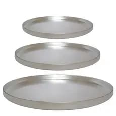 Formas De Pizza Redonda Alumínio Kit 3 Peças N°1,N°2,N°3    32/35/40cm