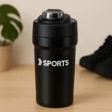 Garrafa Térmica De Água 500ml Garrafinha Termica Com Canudo  Garrafas De Academia Treino