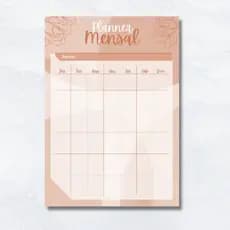 Planejamento mensal | bloco de anotação | planejamento