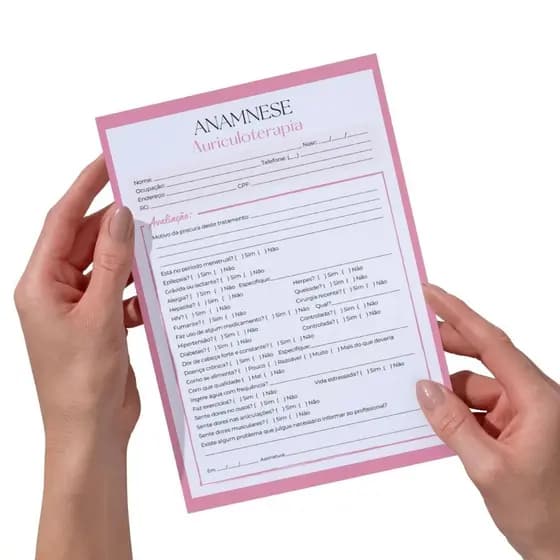 Ficha de anamnese auriculoterapia bloco