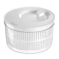 Secador de Salada 5.5 L Organizador Manual Folhas Giratório Legumes Verduras Alface Alimento