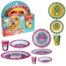 Kit Refeição Infantil Prato Tigela Copo Introdução Alimentar P/ Bebê Criança Resistente Durável Personalizado